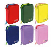 ASTUCCI LEBEZ 3ZIP CON RIEMPIMENTO - 6 COLORI ASS.